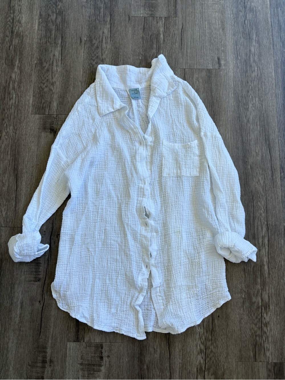 Women’s Shade & Shore Swim Button Up L